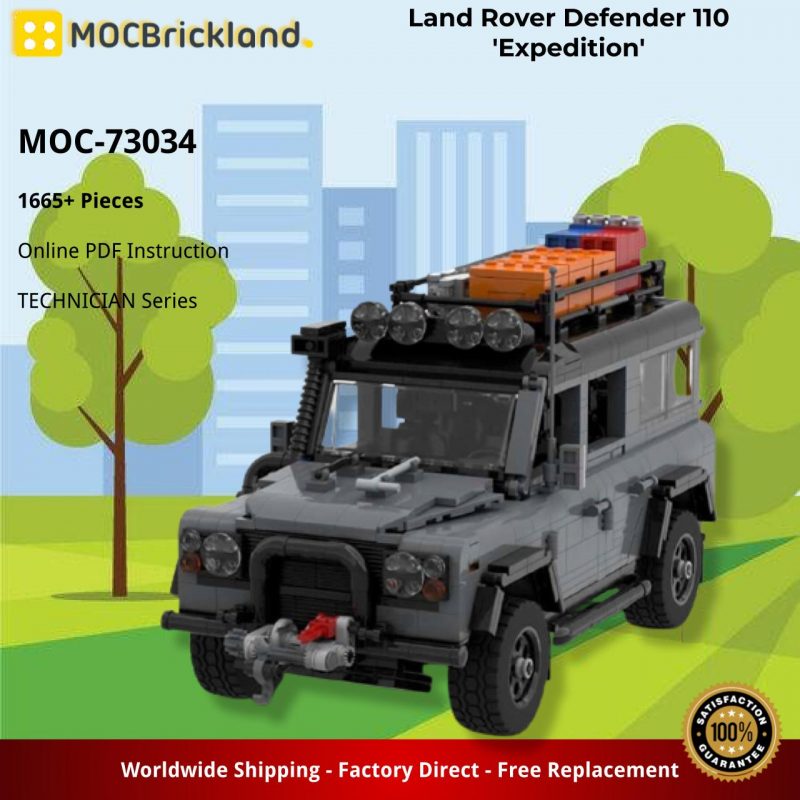 TECHNICIAN MOC 73034 Land Rover Defender 110 Expedition by Tangram MOCBRICKLAND 4 800x800 1