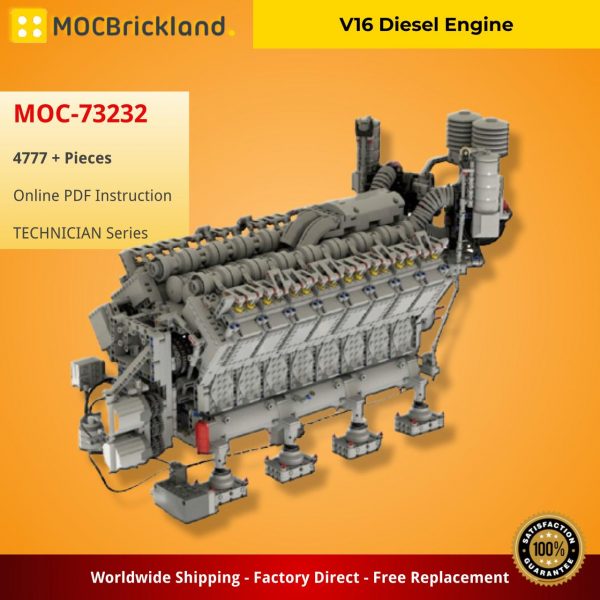 TECHNICIAN MOC 73232 V16 Diesel Engine by legolaus MOCBRICKLAND 4