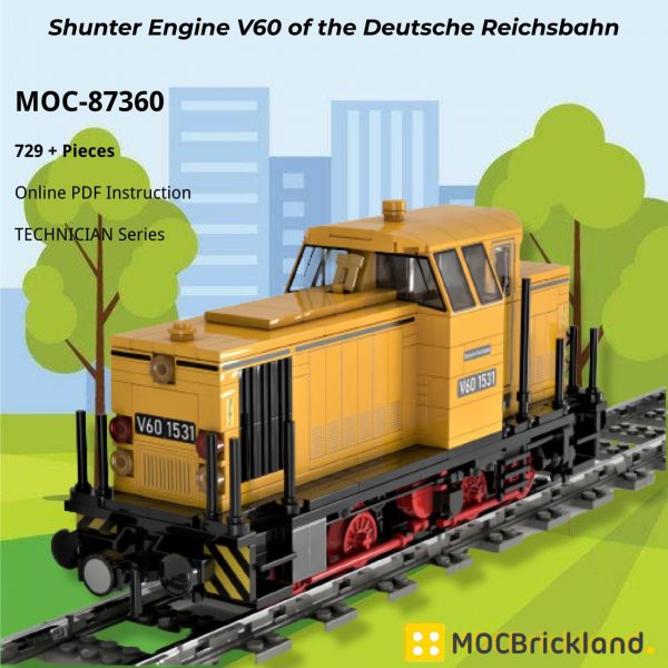 TECHNICIAN MOC 87360 Shunter Engine V60 of the Deutsche Reichsbahn by langemat MOCBRICKLAND 5