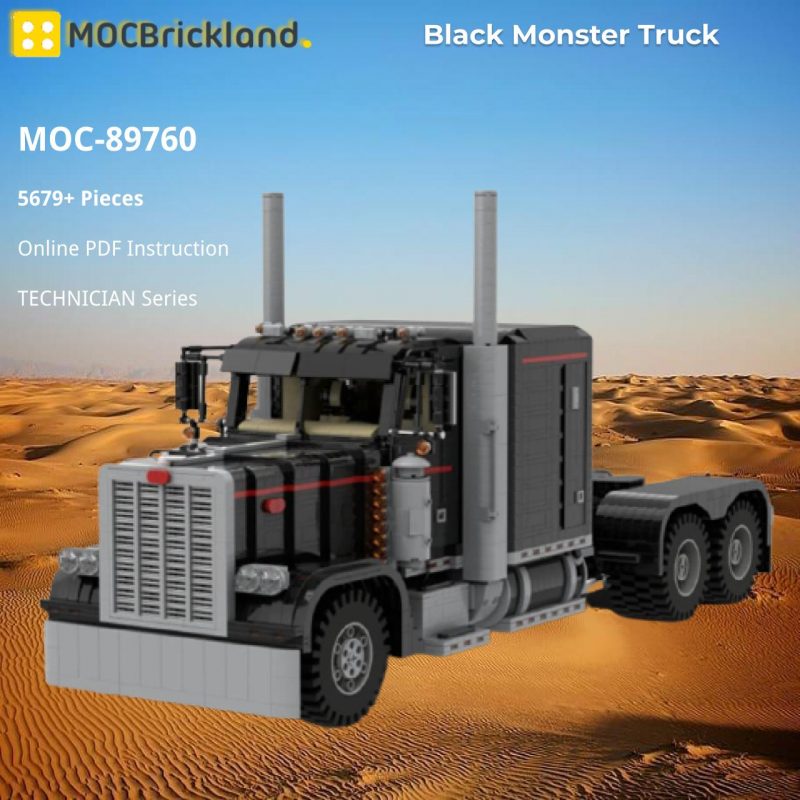 TECHNICIAN MOC 89760 Black Monster Truck MOCBRICKLAND 5 800x800 1