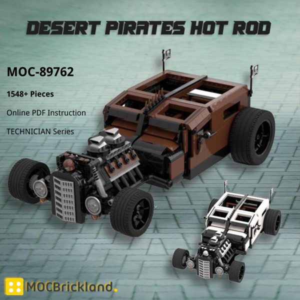 TECHNICIAN MOC 89762 Desert Pirates Hot Rod MOCBRICKLAND 3