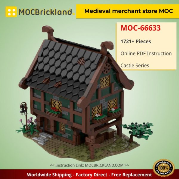 castle moc 66633 medieval merchant store moc by medievalbricker mocbrickland 5730