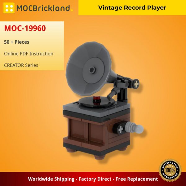 creator moc 19960 vintage record player mocbrickland 5404
