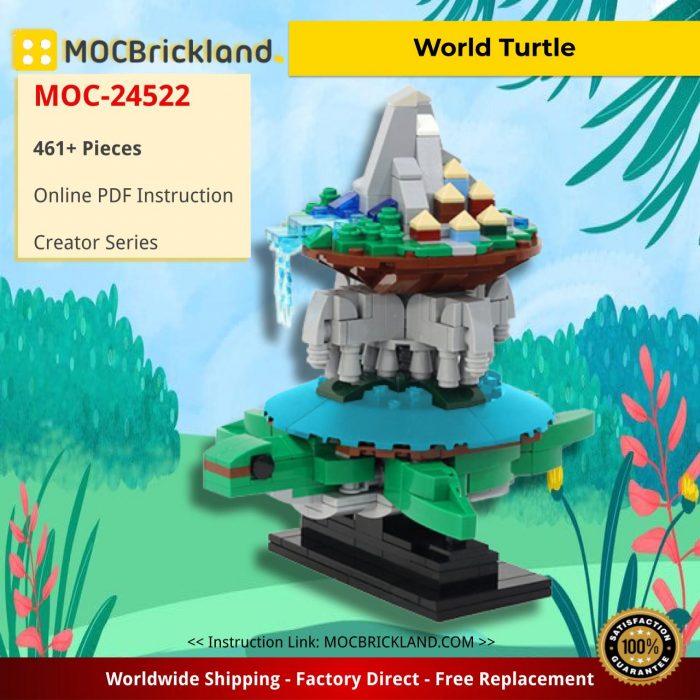 Creator MOC-24522 World Turtle by JKBrickworks MOCBRICKLAND