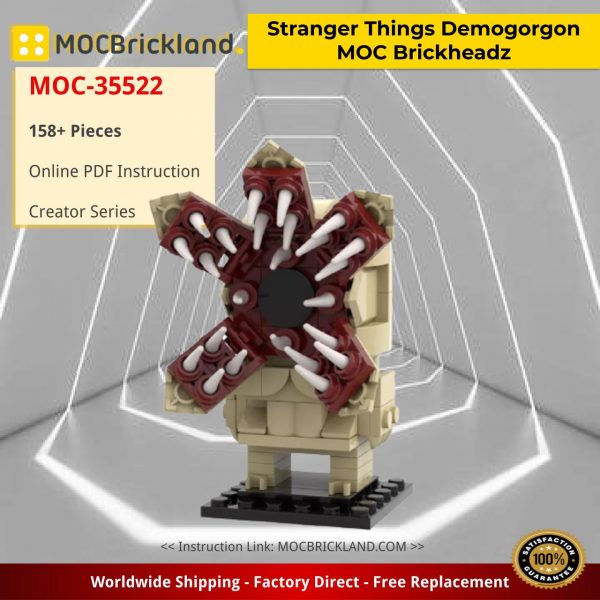 creator moc 35522 stranger things demogorgon moc brickheadz by custominstructions mocbrickland 4515