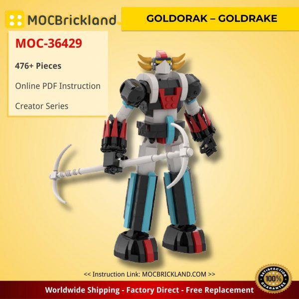 creator moc 36429 goldorak goldrake by fredl45 mocbrickland 8670