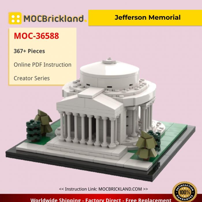 Creator MOC-36588 Jefferson Memorial by klosspalatset MOCBRICKLAND