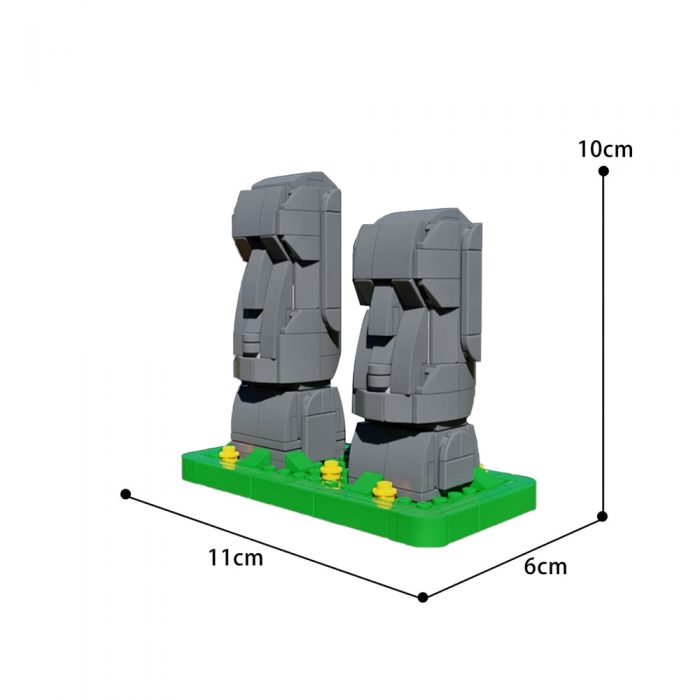 Creator MOC-40120 Moai (Easter Island statues) by veyniac MOCBRICKLAND