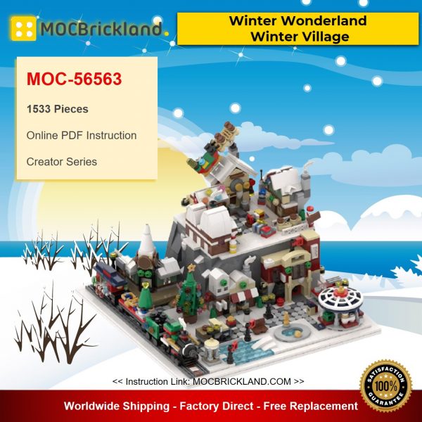 creator moc 56563 winter wonderland winter village by momatteo79 mocbrickland 1457
