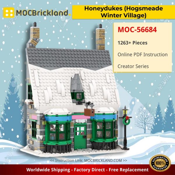 creator moc 56684 honeydukes hogsmeade winter village by benbuildslego mocbrickland 3790