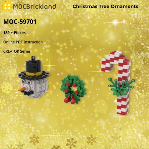 creator moc 59701 christmas tree ornaments by benstephenson mocbrickland 3368