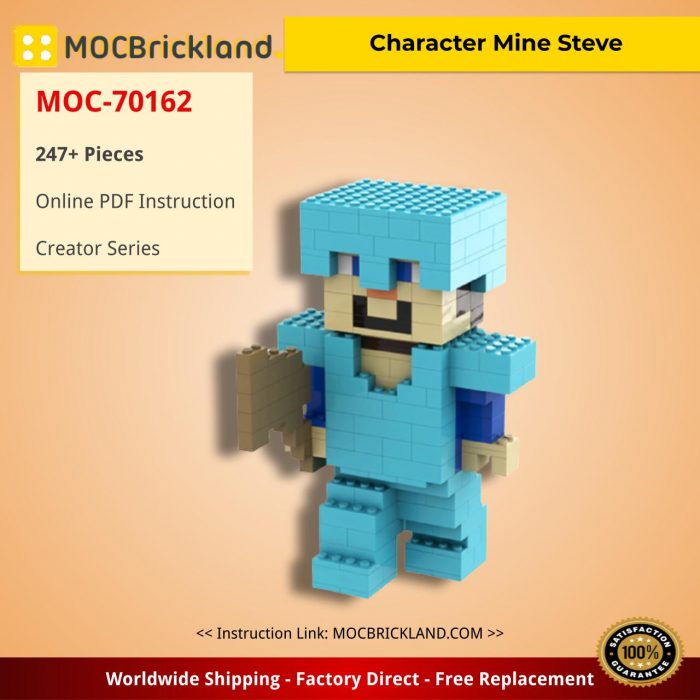 Creator MOC-70162 Character Mine Steve by BrickAnd MOCBRICKLAND