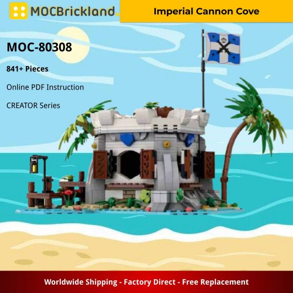 creator moc 80308 imperial cannon cove by llucky mocbrickland 6153
