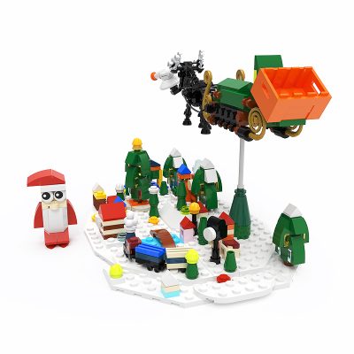 creator moc 89884 snow scene in the nightmare before christmas mocbrickland 8450