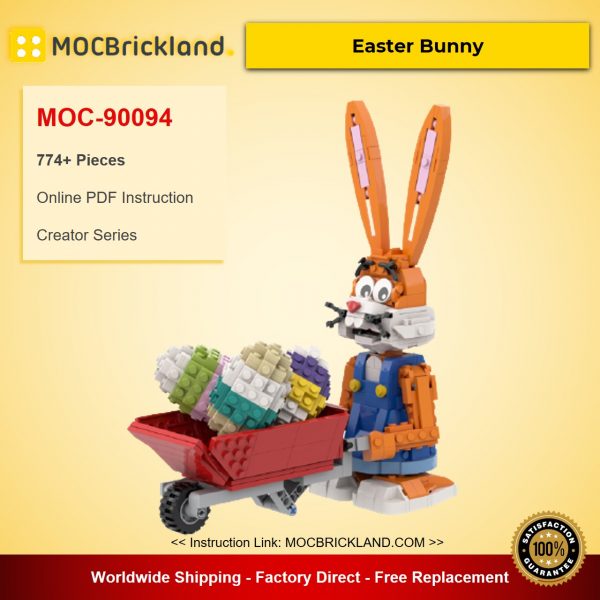 creator moc 90094 easter bunny mocbrickland 2714