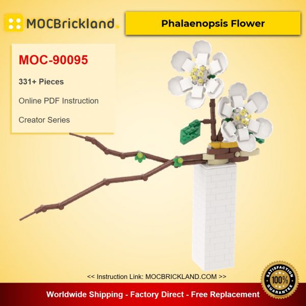 creator moc 90095 phalaenopsis flower mocbrickland 6271