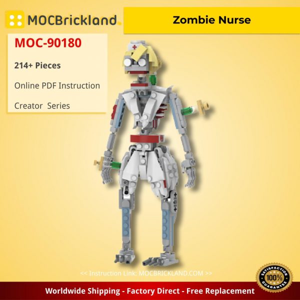creator moc 90180 zombie nurse mocbrickland 6228