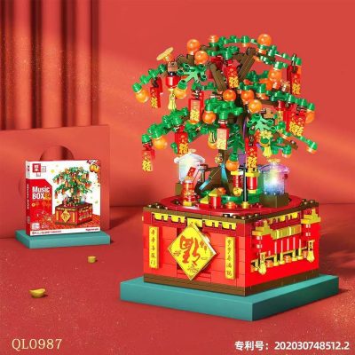 creator zhegao ql0987 new year music box fortune tree 1311