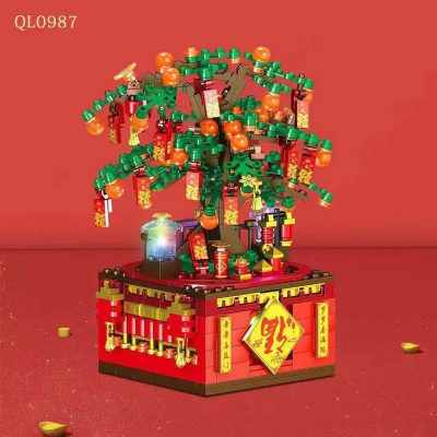 creator zhegao ql0987 new year music box fortune tree 4363