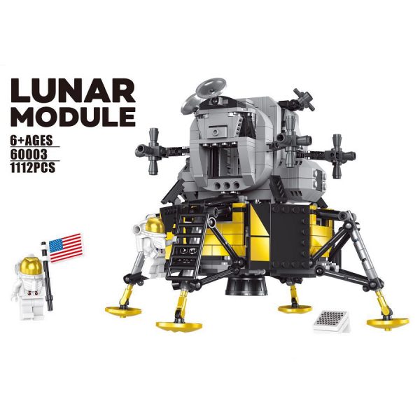 ideas 60003 nasa apollo 11 lunar lander compatible moc 10266 4886