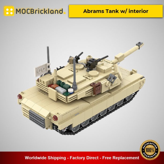 Military MOC-36237 M1A2 Abrams Tank w/ interior by TOPACES MOCBRICKLAND