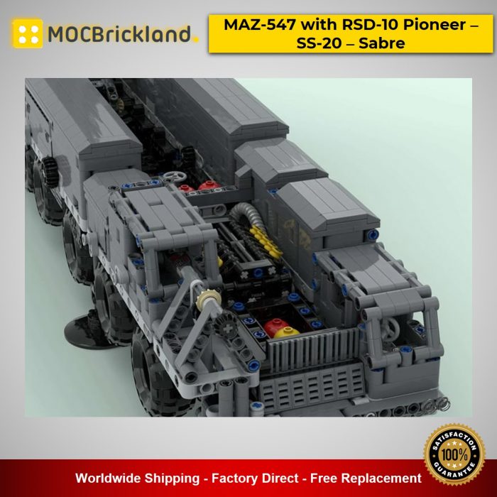 Military MOC-53753 MAZ-547 with RSD-10 Pioneer – SS-20 – Sabre by zz0025 MOCBRICKLAND