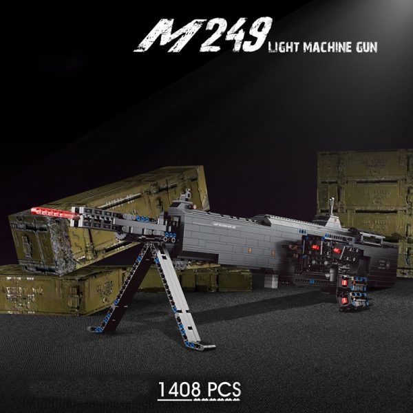 military pangu pg 15003 motorized m249 light machine gun 6491