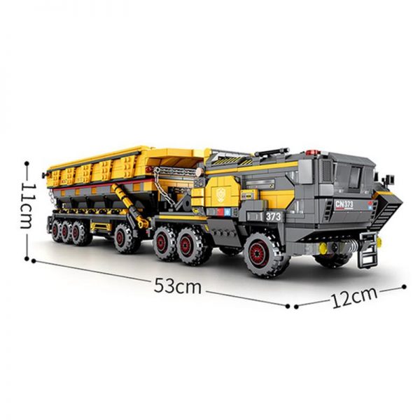 military sembo 107008 wandering earth large cn373 bucket carrier 5038