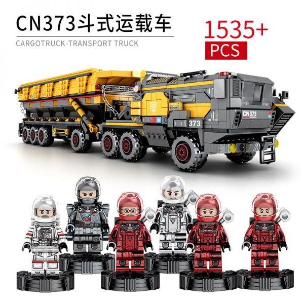 military sembo 107008 wandering earth large cn373 bucket carrier 6745