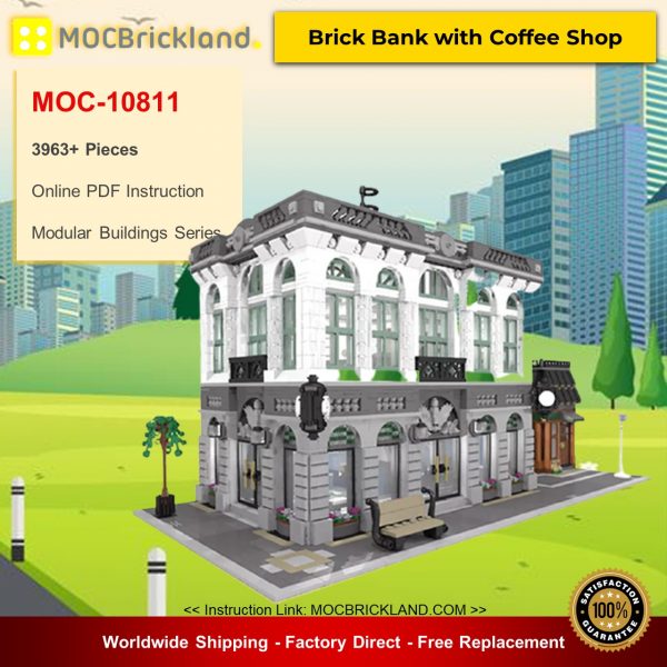 modular building moc 10811 brick bank with coffee shop by dagupa mocbrickland 2416