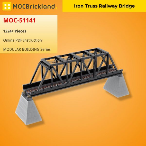 modular building moc 51141 iron truss railway bridge mocbrickland 1086