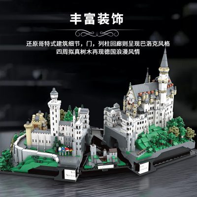 modular building xingbao 05002 neuschwanstein castle 5532