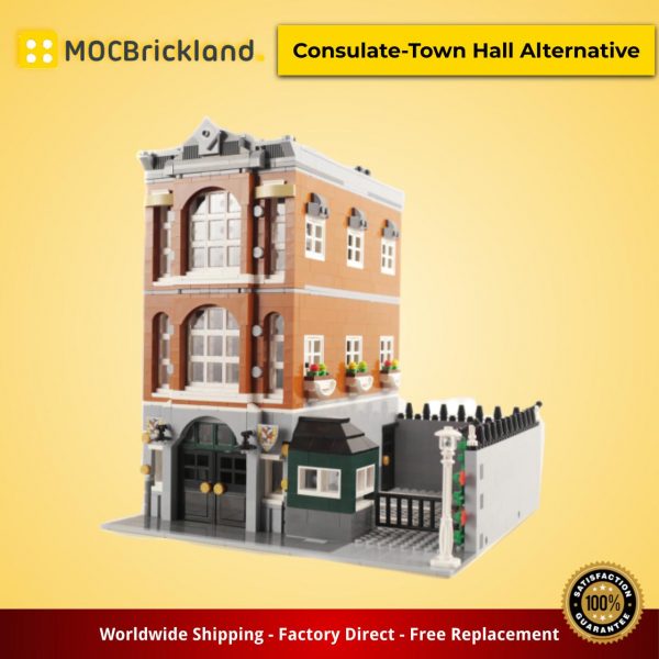 modular buildings moc 0201 consulate town hall alternative by brickcitydepot mocbrickland 5509