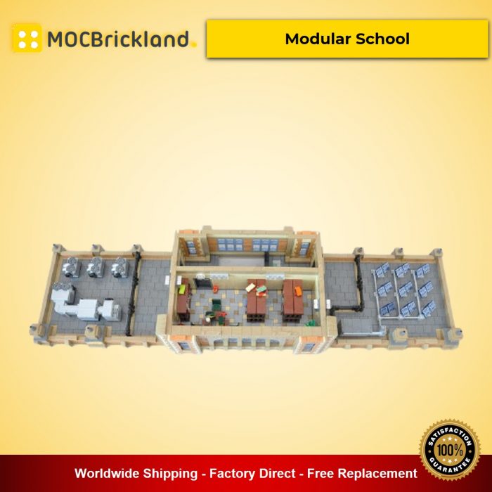 Modular Buildings MOC-49130 Modular School by peedeejay MOCBRICKLAND