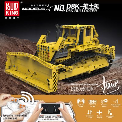 MOULD KING 17024 MOC-74666 D8K Bulldozer RC Caterpillar