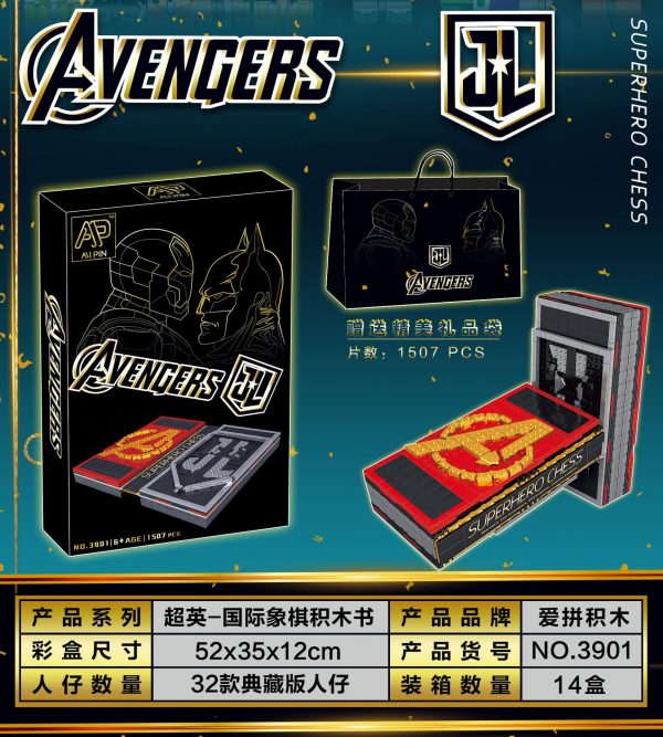 movie aipin 3901 avengers super hero book collection chess 2481
