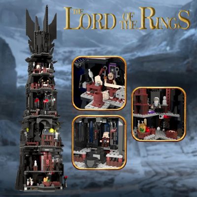 movie moc 33442 the lord of the rings oshankhtar tower of orthanc by legomocloc mocbrickland 1065