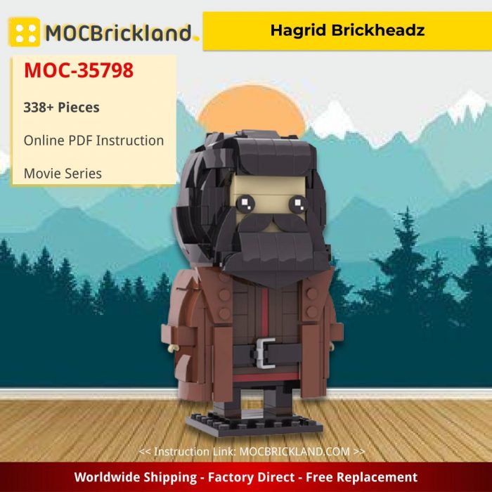 Movie MOC-35798 Hagrid Brickheadz by custominstructions MOCBRICKLAND