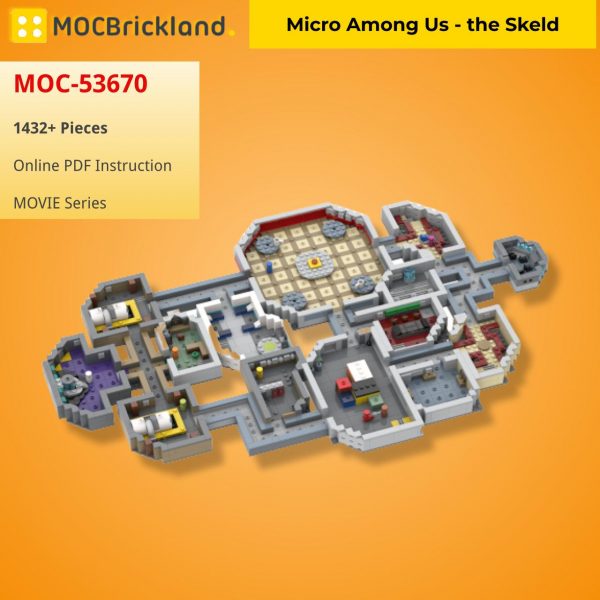 movie moc 53670 micro among us the skeld mocbrickland 8589