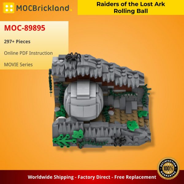 movie moc 89895 raiders of the lost ark rolling ball mocbrickland 6666