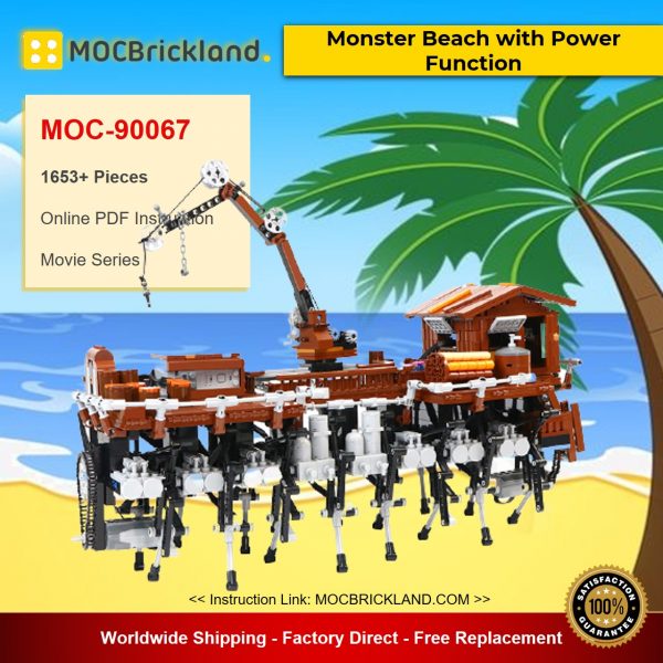 movie moc 90067 monster beach with power function mocbrickland 2069