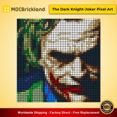 movie moc 90075 the dark knight joker pixel art mocbrickland 6791