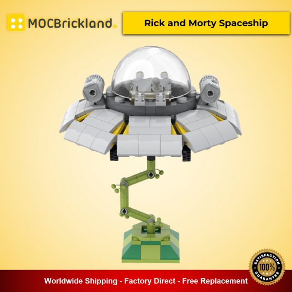 movie moc 90092 rick and morty spaceship mocbrickland 5848