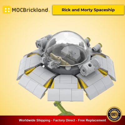 movie moc 90092 rick and morty spaceship mocbrickland 7707