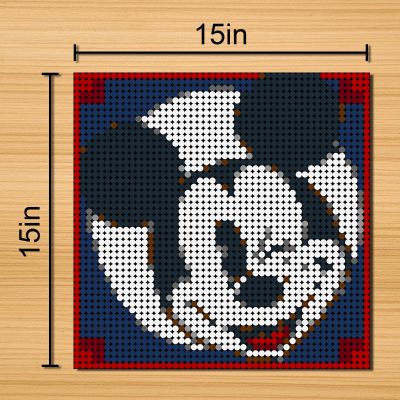 movie moc 90142 mickey mouse pixel art mocbrickland 3041