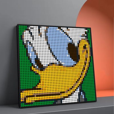 movie moc 90151 donald duck pixel art mocbrickland 2792