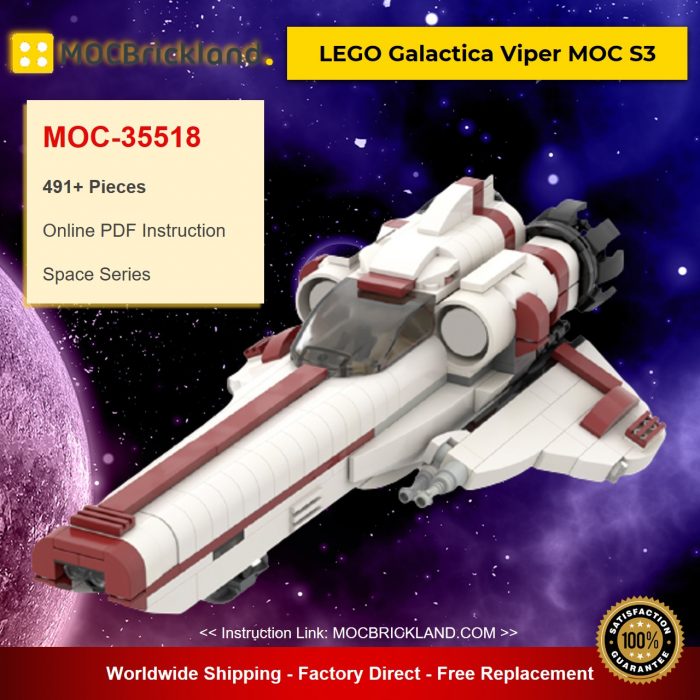 Space MOC-35518 MOC Galactica Viper MOC S3 by ohsojang MOCBRICKLAND