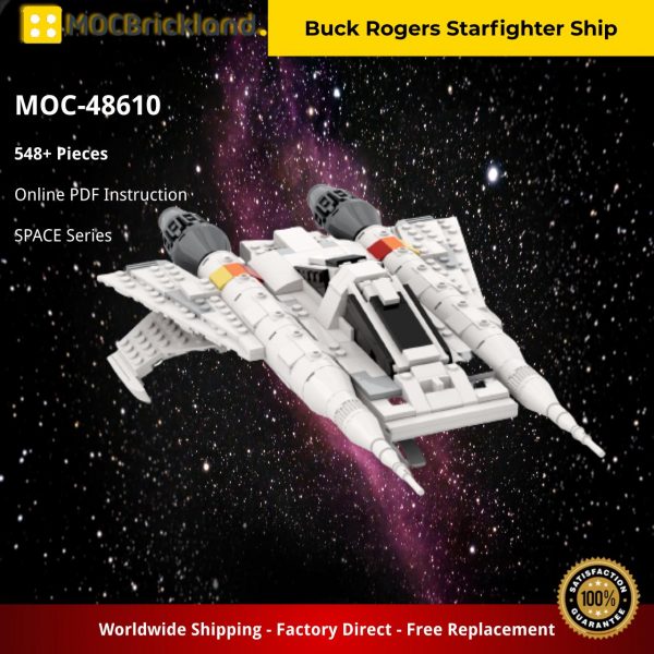 space moc 48610 buck rogers starfighter ship by cbsnake mocbrickland 4362