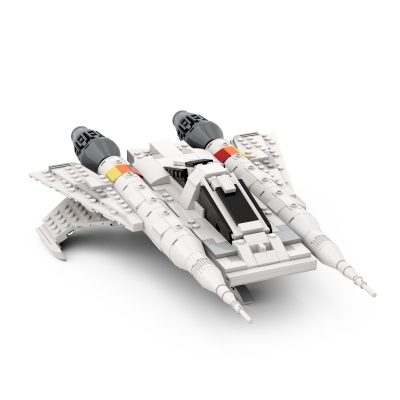 space moc 48610 buck rogers starfighter ship by cbsnake mocbrickland 6349