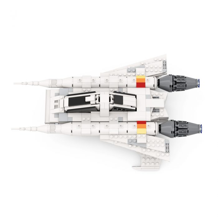 SPACE MOC-48610 Buck Rogers Starfighter Ship by CBSNAKE MOCBRICKLAND